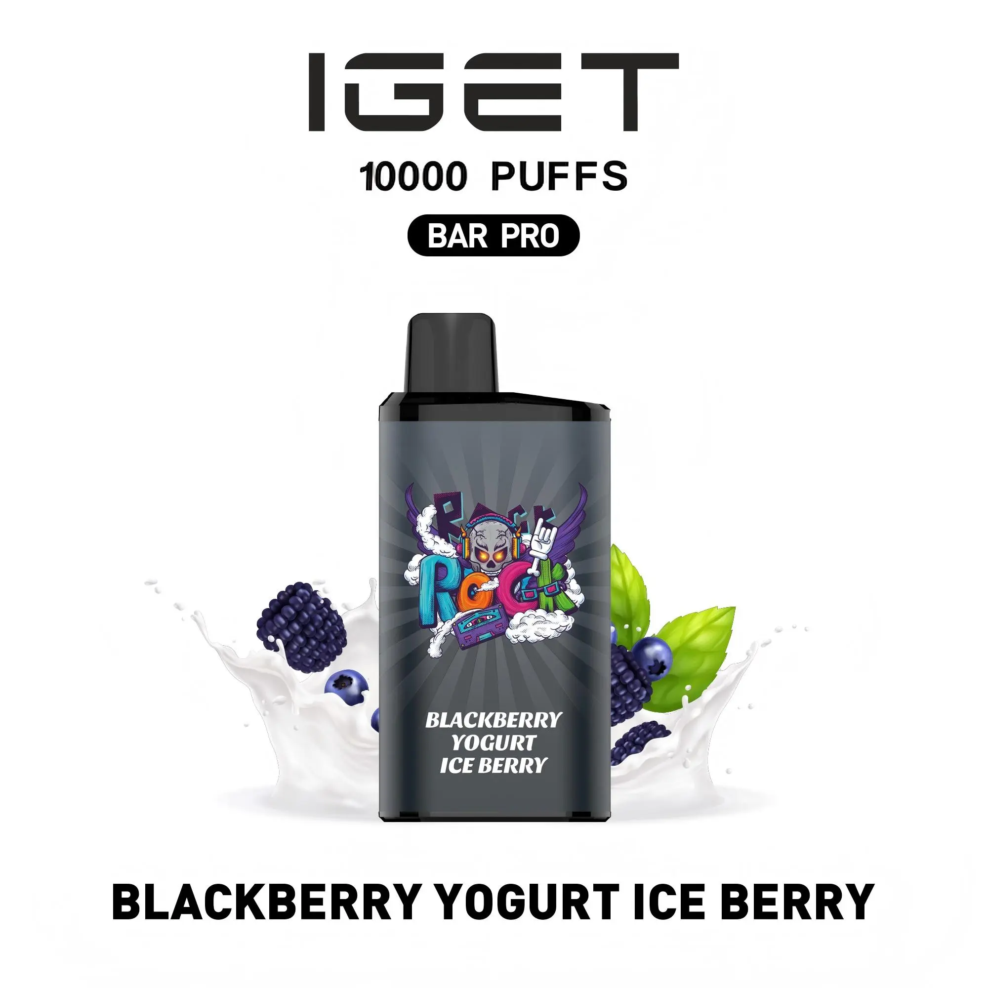 IGET BAR PRO 10000 BLACKBERRY POMEGRANATE CHERRY - Image 3