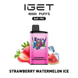 Alternative view of IGET BAR PRO 10000 STRAWBERRY WHITE PEACH ICE MIST