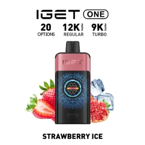 IGET ONE Vape 12000 PUFFS STRAWBERRY POMEGRANATE ICE